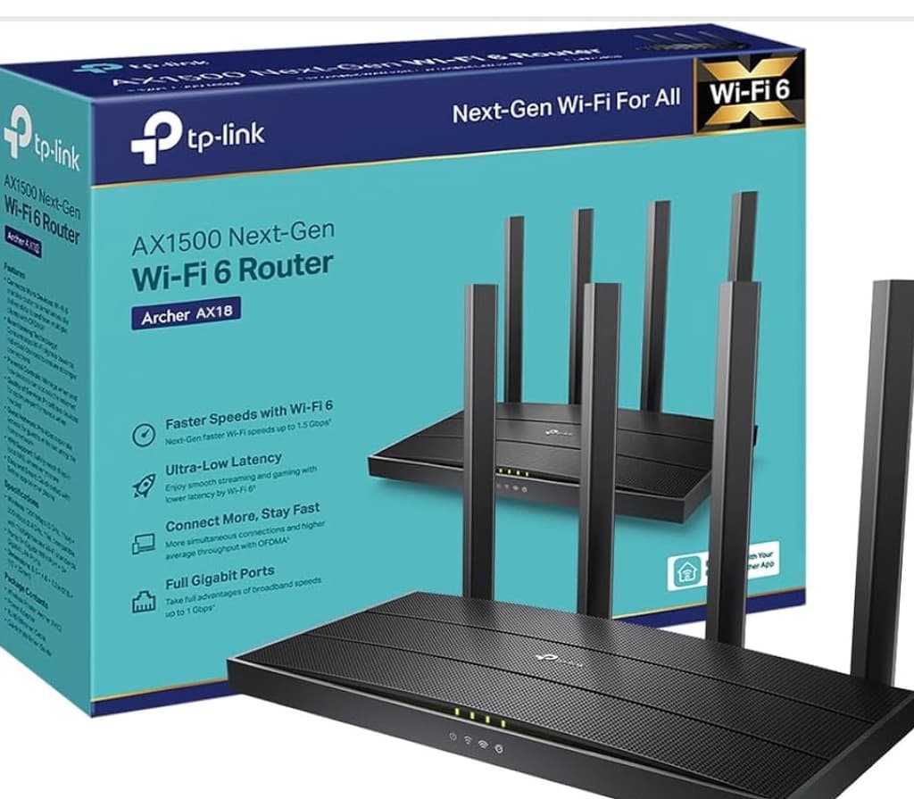 Routeur WiFi 6, Routeur WiFi AX 1500 Mbps bi-Bande