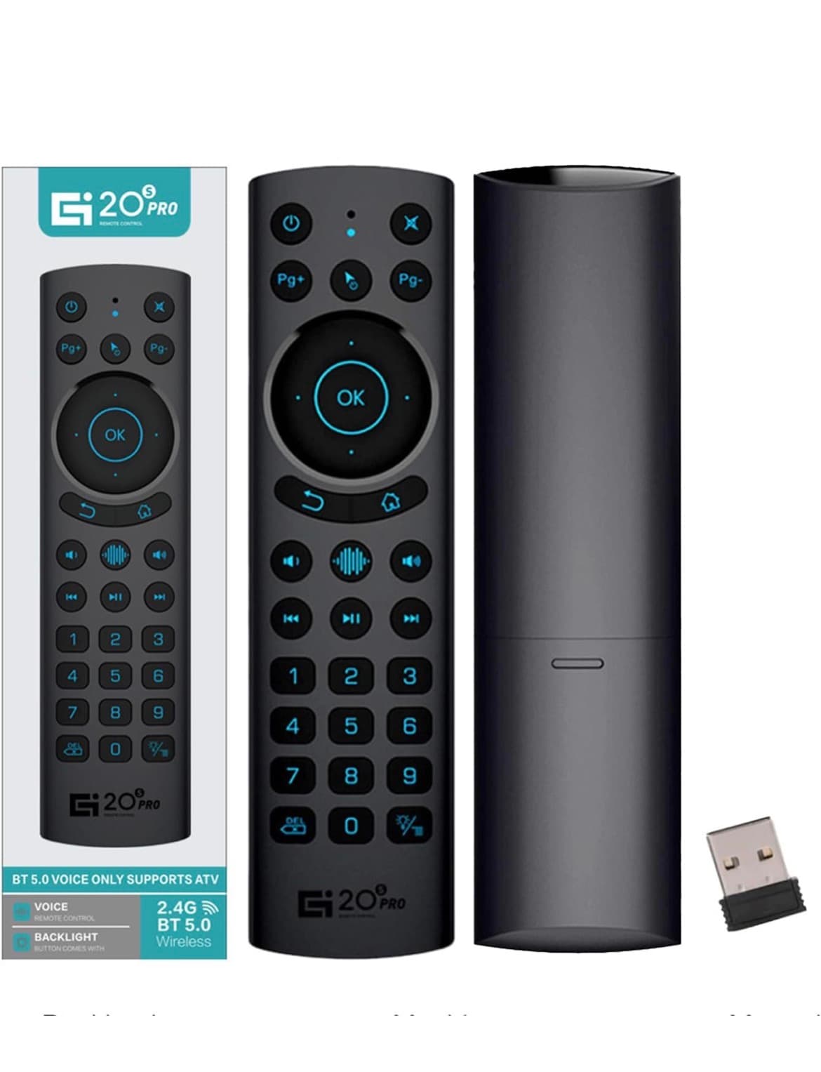 Télécommande Universelle, Nouvelle Télécommande de Voix Bluetooth Améliorée pour Android TV Box, Smart TV, Mini PC, HTPC