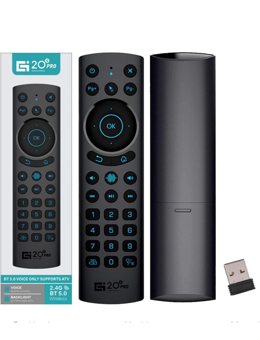 Télécommande Universelle, Nouvelle Télécommande de Voix Bluetooth Améliorée pour Android TV Box, Smart TV, Mini PC, HTPC